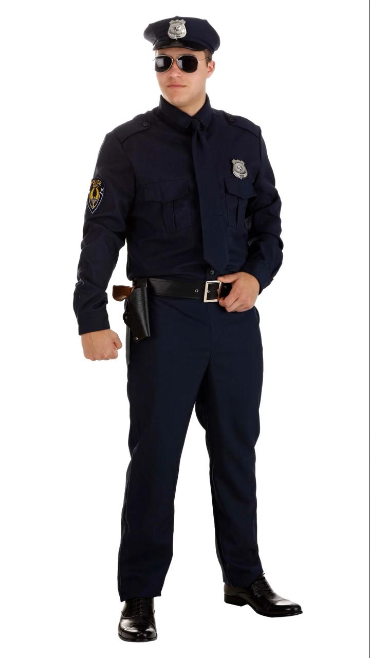 FUN0325AD Ai Men's Cop Costume